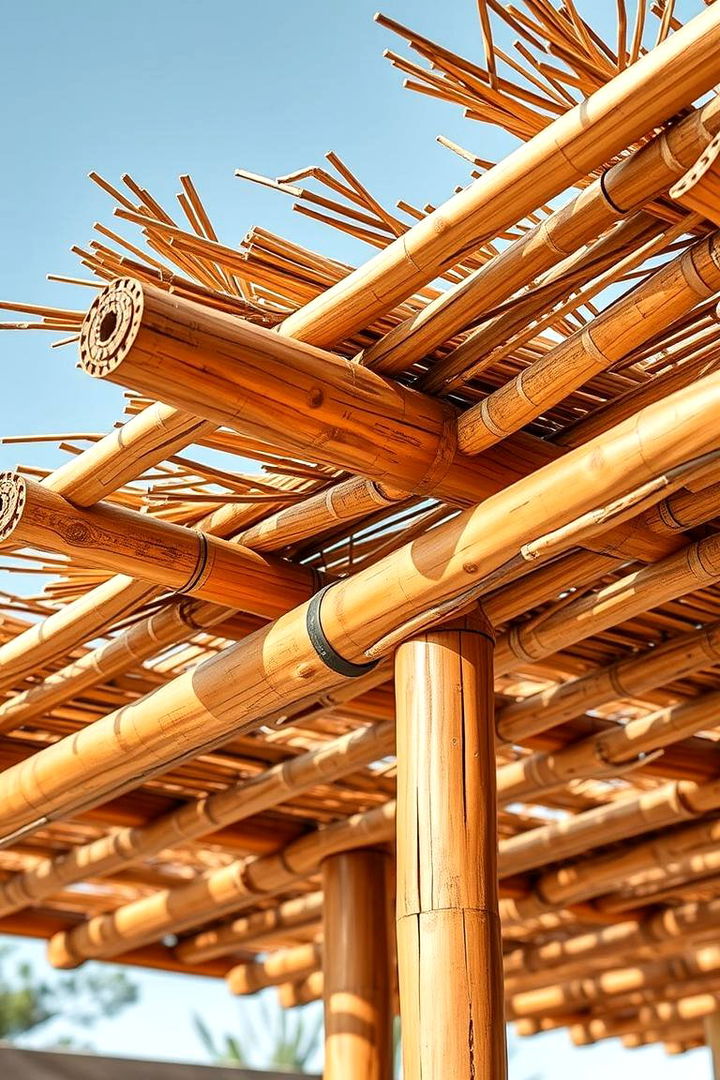 Sustainable Bamboo Pergola - 22 Patio Pergola Ideas