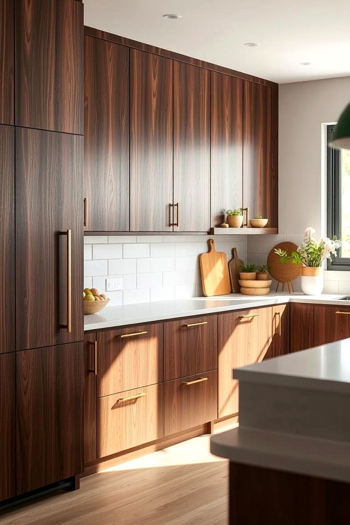 Sustainable Choice - 22 Dark Wood Kitchen Cabinets