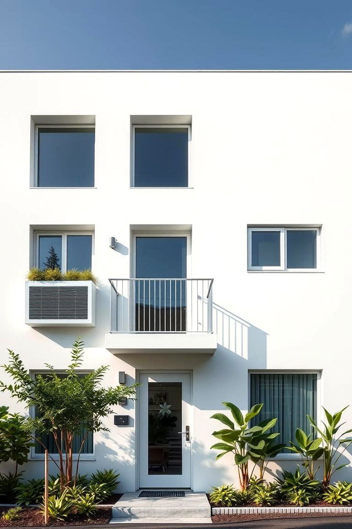 Sustainable Contemporary - 22 White Home Exterior Ideas