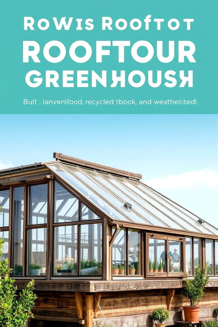 Sustainable Design with Reclaimed Materials - 22 Rooftop Greenhouse Ideas