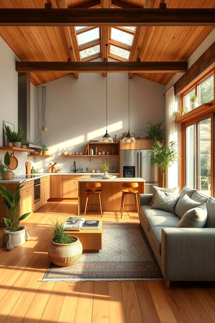 Sustainable Eco Friendly Design - 22 Open Kitchen Living Room Ideas