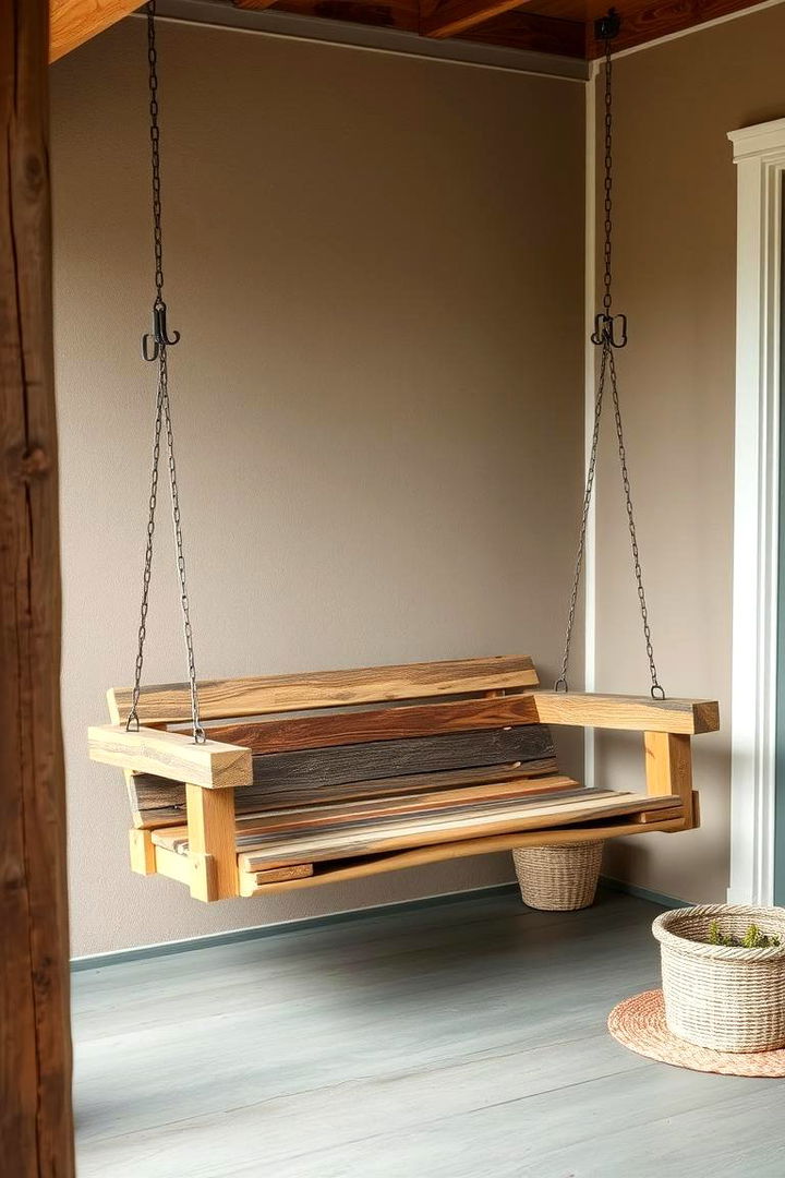 Sustainable Eco Friendly Swing - 22 Front Porch Swing Ideas