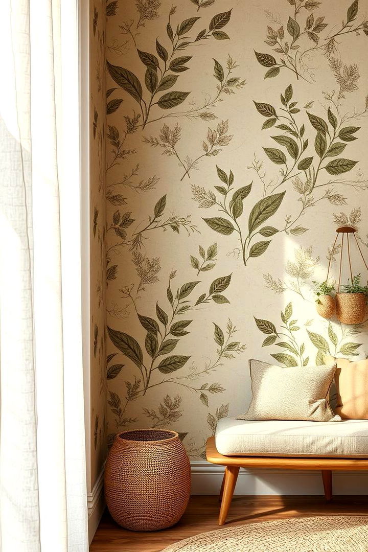 Sustainable Eco Friendly Themes - 22 Living Room Wallpaper Ideas