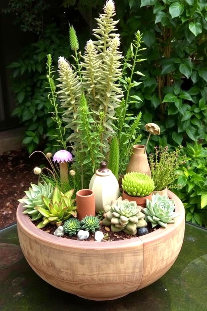 Sustainable Eco Garden Centerpiece - 22 Garden Centerpiece Ideas
