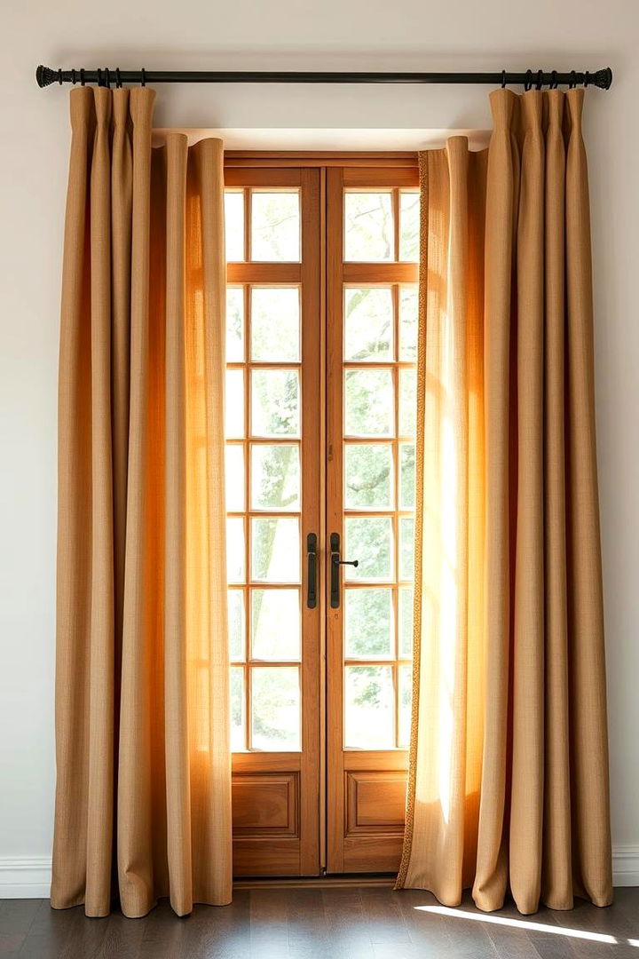 Sustainable Eco friendly Fabrics - 22 French Door Curtain Ideas