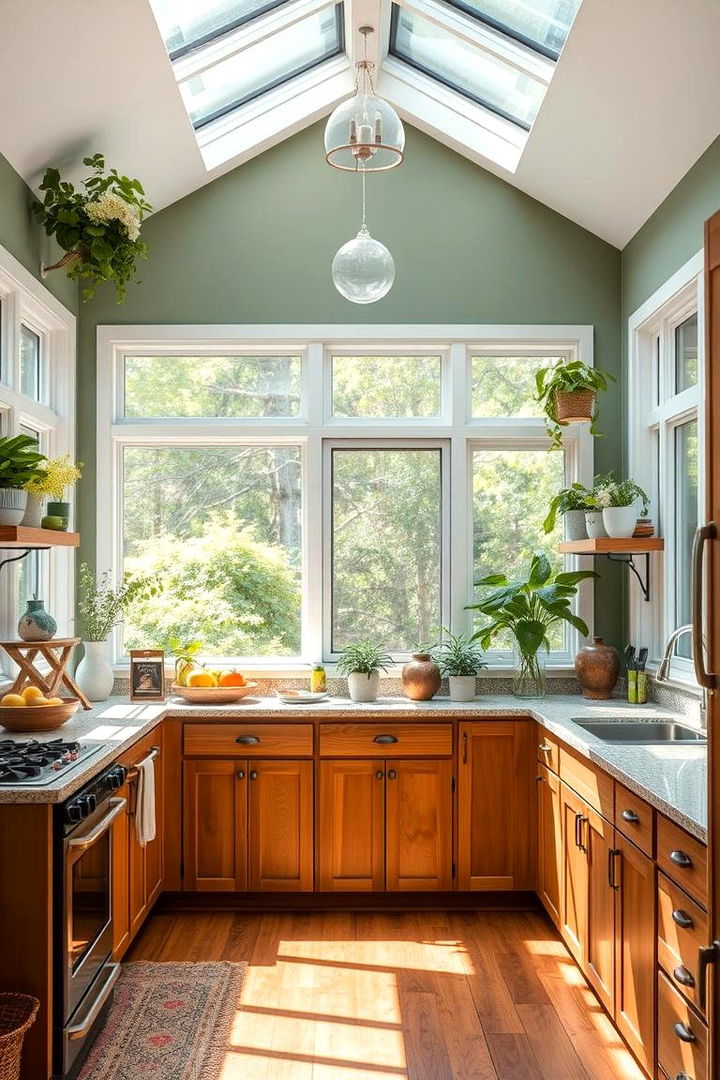 Sustainable Eco friendly Sunroom Kitchen - 22 Sunroom Kitchen Ideas