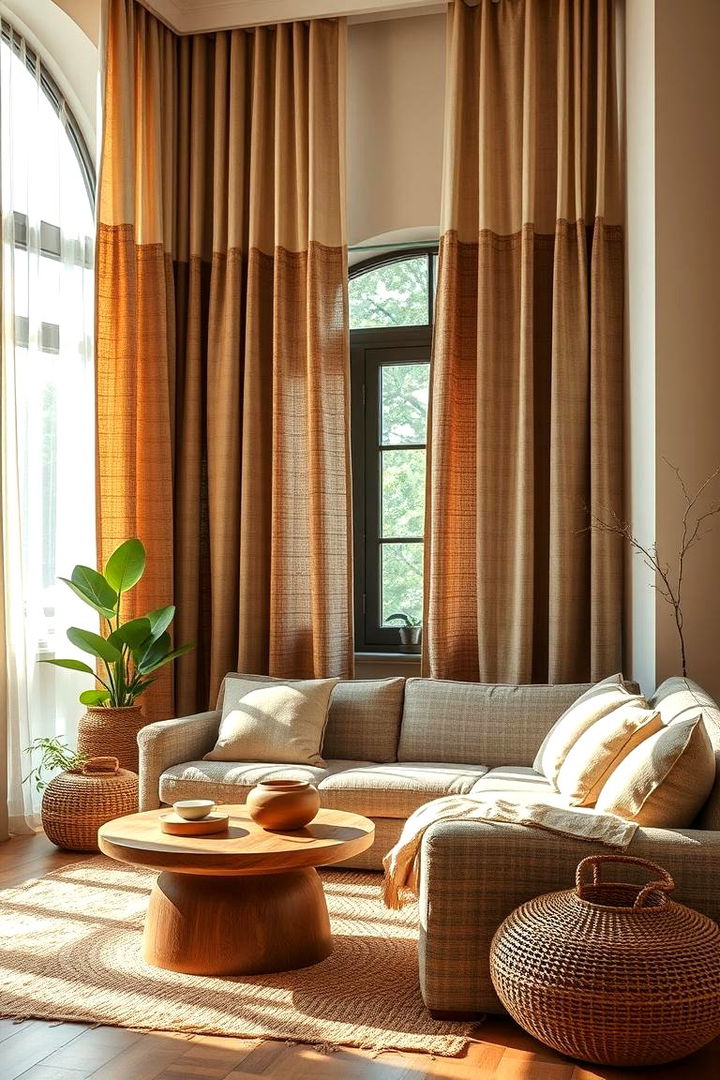 Sustainable Fabrics for Eco Friendly Living - 22 Living Room Curtain Ideas