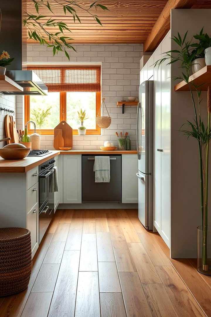 Sustainable Flooring for Earth inspired Living - 22 Natural Kitchen Design Ideas