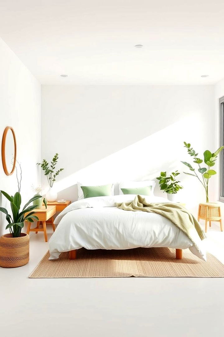 Sustainable Furnishings in Eco Spaces - 22 Green and White Bedroom Ideas