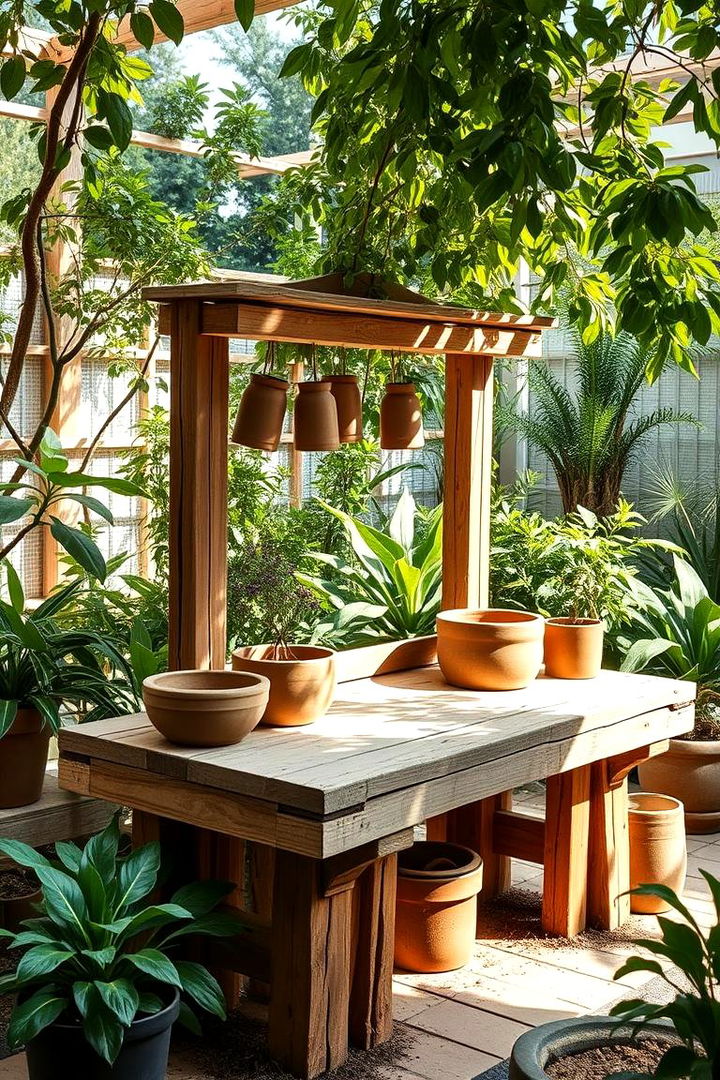 Sustainable Garden Mud Station - 22 Mud Kitchen Ideas