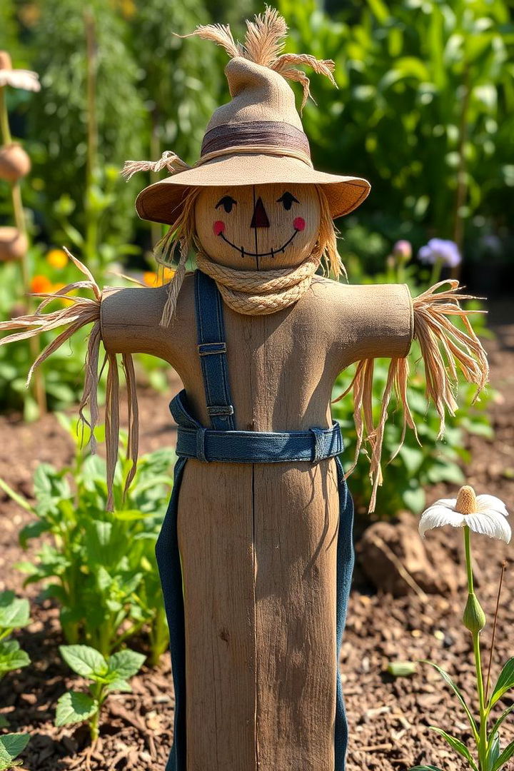 Sustainable Garden Protector Scarecrow - 22 Garden Scarecrow Ideas