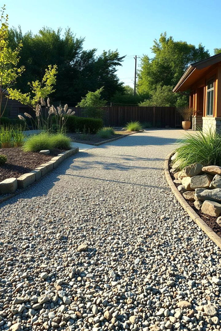 Sustainable Gravel Techniques for Unique Driveways - 22 Gravel Driveway Ideas
