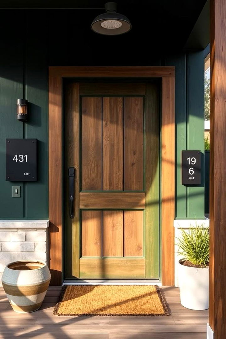 Sustainable Green Innovations - 22 Dark Green Front Door Ideas