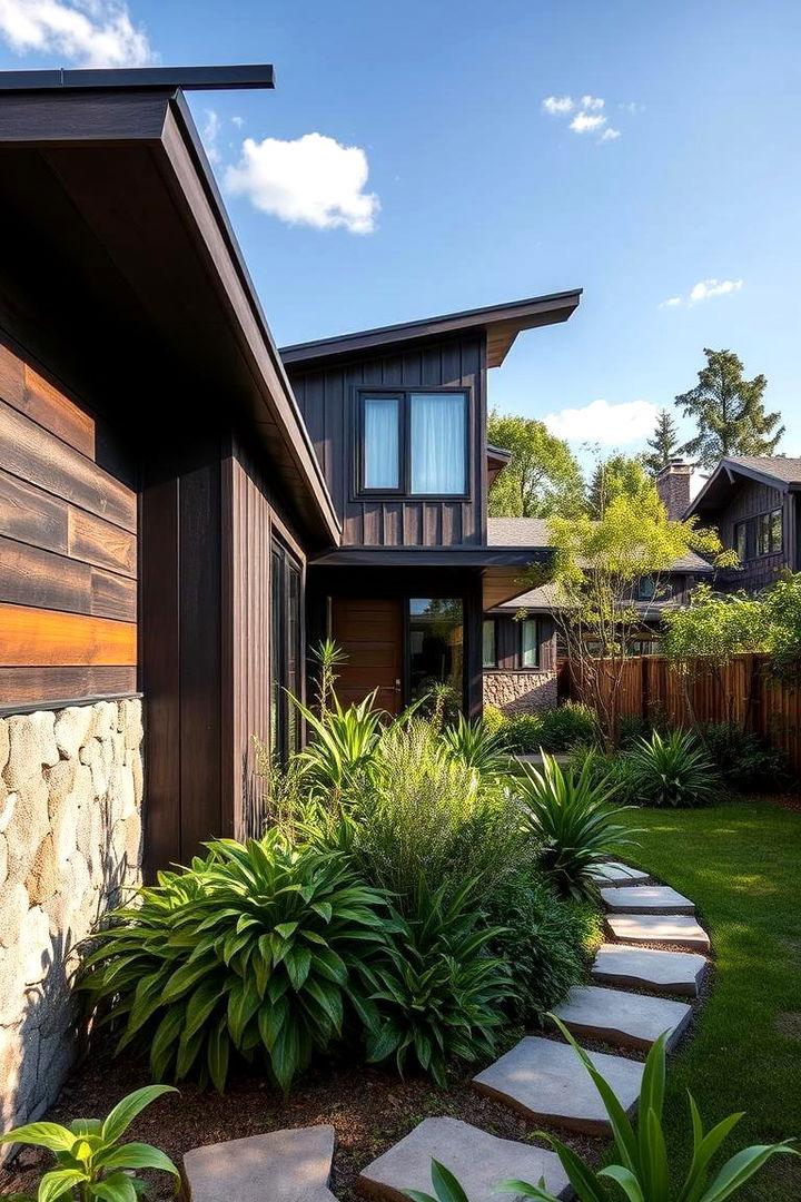 Sustainable Home with Eco Friendly Dark Brown Finishes - 22 Dark Brown House Exterior Ideas
