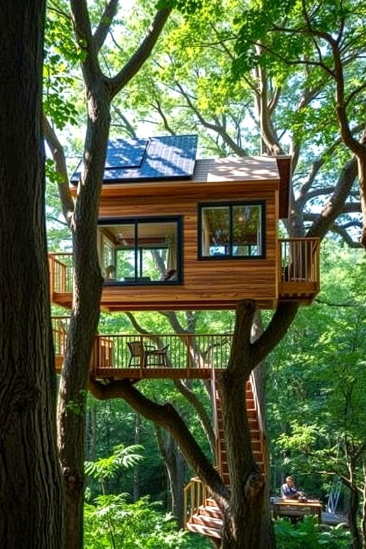 Sustainable Living Loft - 22 Tree House Ideas