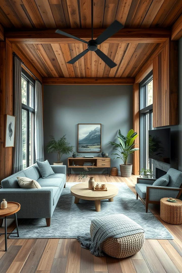 Sustainable Living Room Designs - 22 Blue and Grey Living Room Ideas
