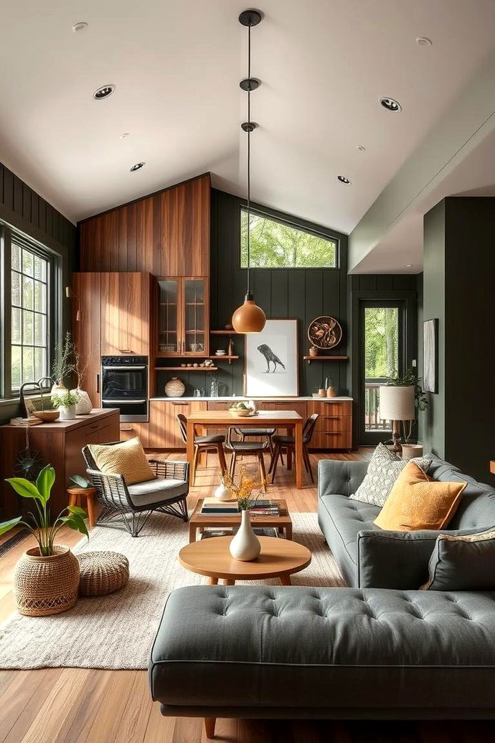 Sustainable Living Spaces - 22 Dark Olive Green House Designs