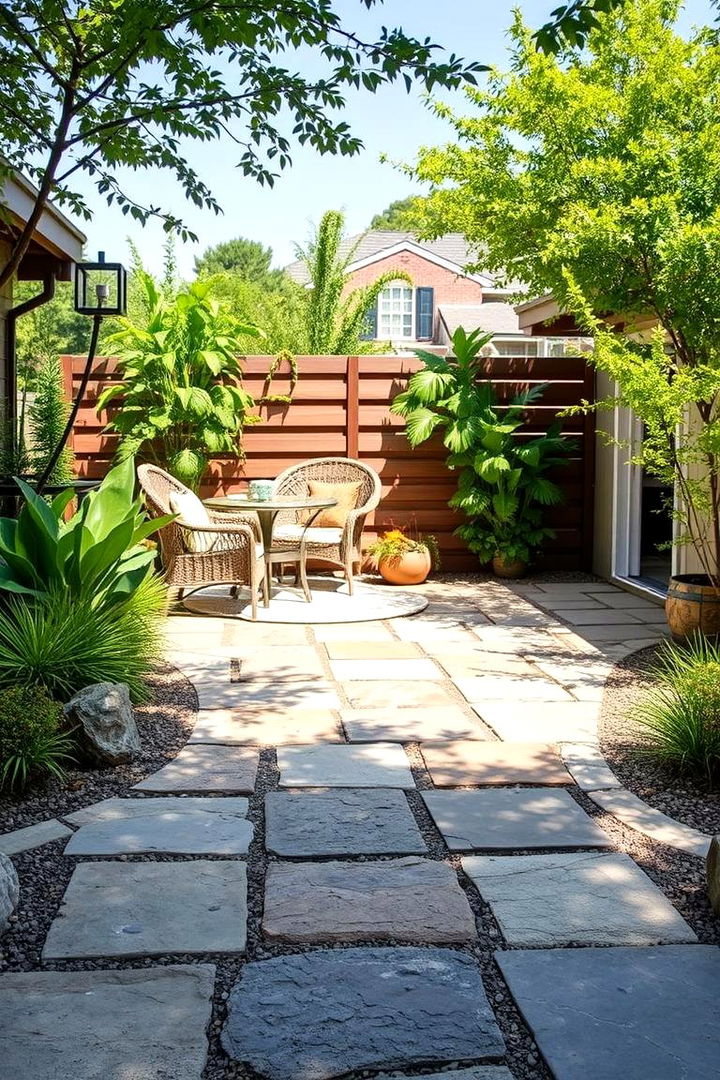 Sustainable Low Maintenance Stone Patio - 22 Stone Patio Ideas