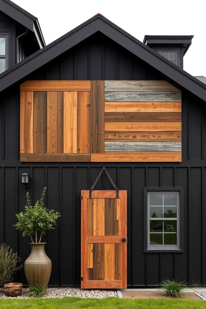 Sustainable Material Choices - 22 Black Modern Farmhouse Exterior Design Ideas