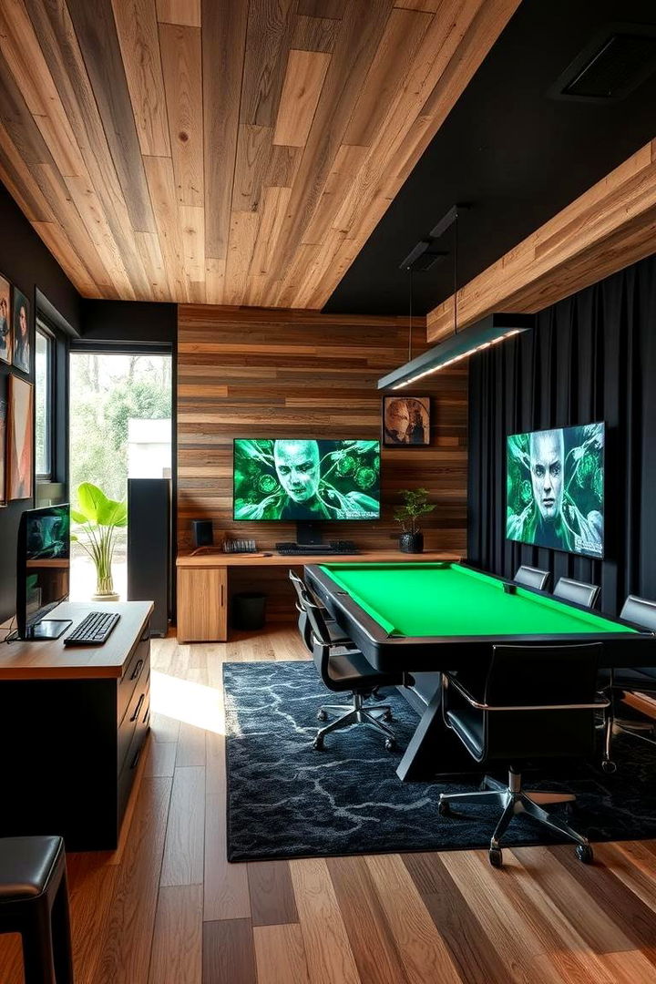 Sustainable Material Usage - 22 Black Gaming Room Ideas