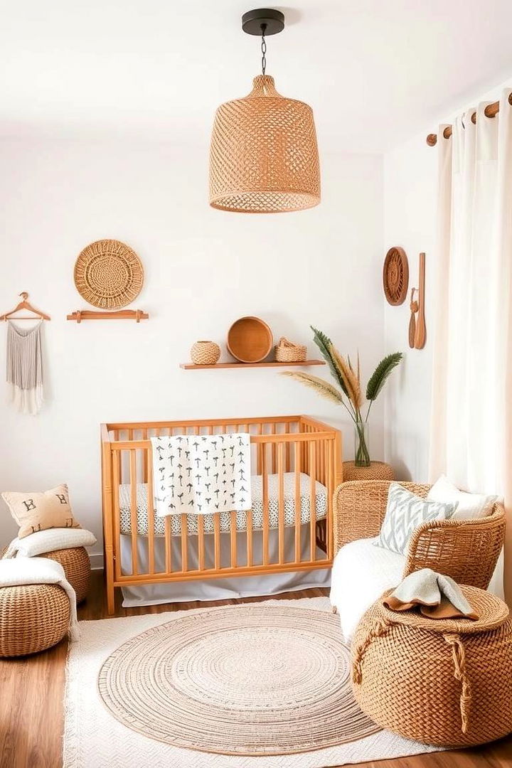 Sustainable Materials - 22 Boho Nursery Ideas