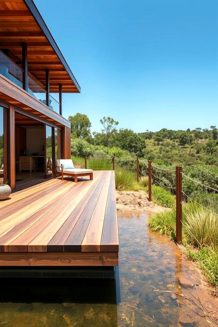 Sustainable Materials Deck - 22 Floating Deck Ideas