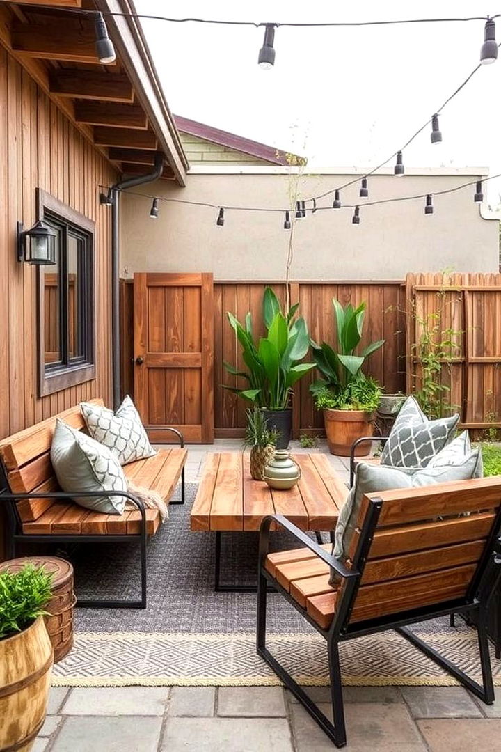 Sustainable Materials Touch - 22 Patio Small Garden Ideas