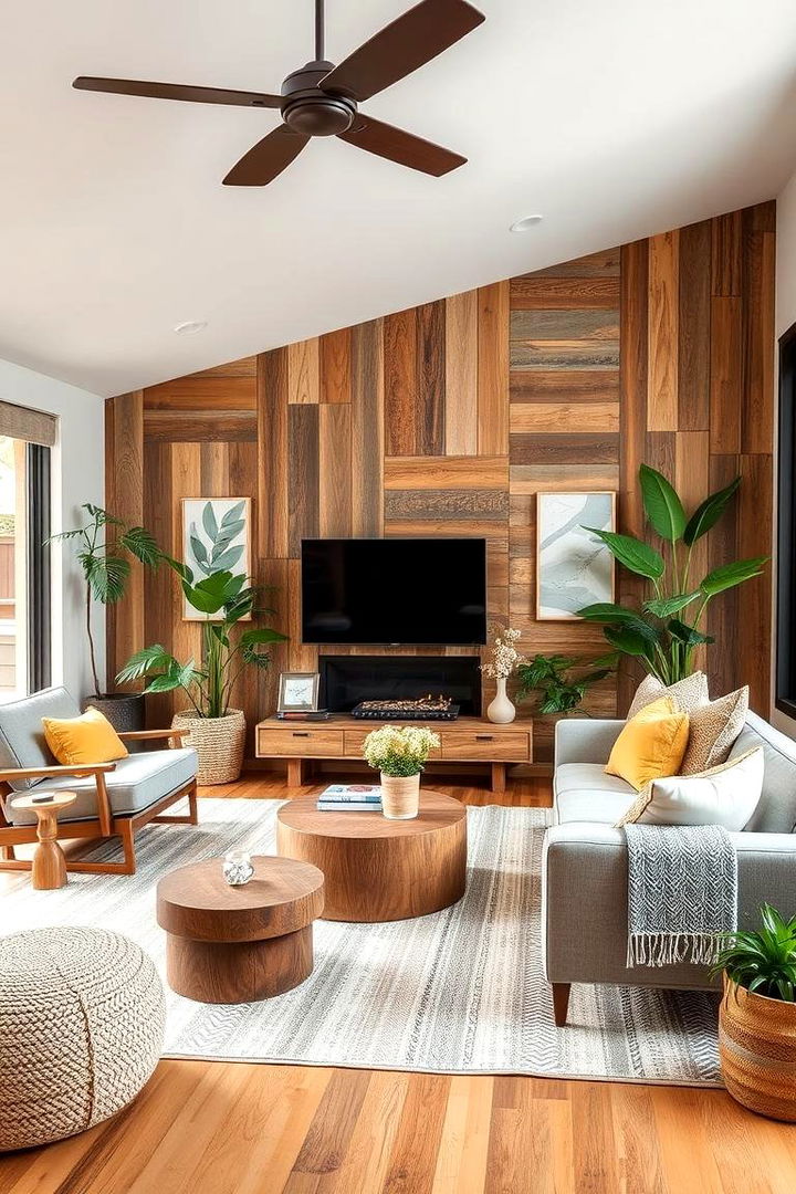 Sustainable Materials and Eco Modern Aesthetics - 22 Mid-Century Modern Living Room Ideas