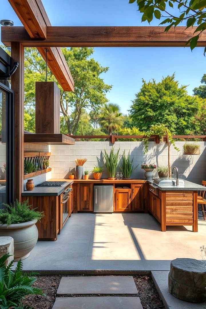 Sustainable Materials in Outdoor Design - 22 Luxury Outdoor Kitchen Ideas