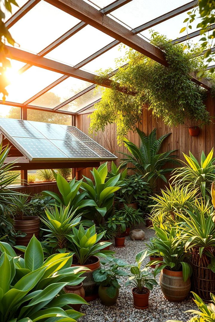 Sustainable Plant Haven - 22 Greenhouse Room Ideas