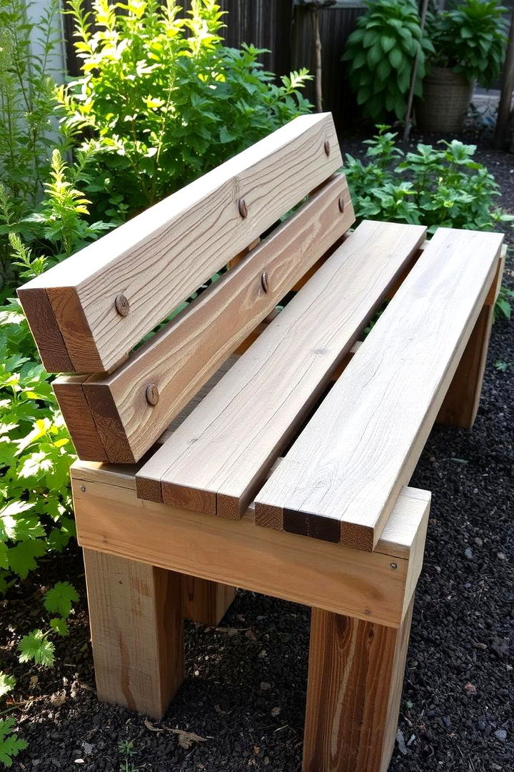 Sustainable Reclaimed Pallet Bench - 22 Garden Bench Ideas