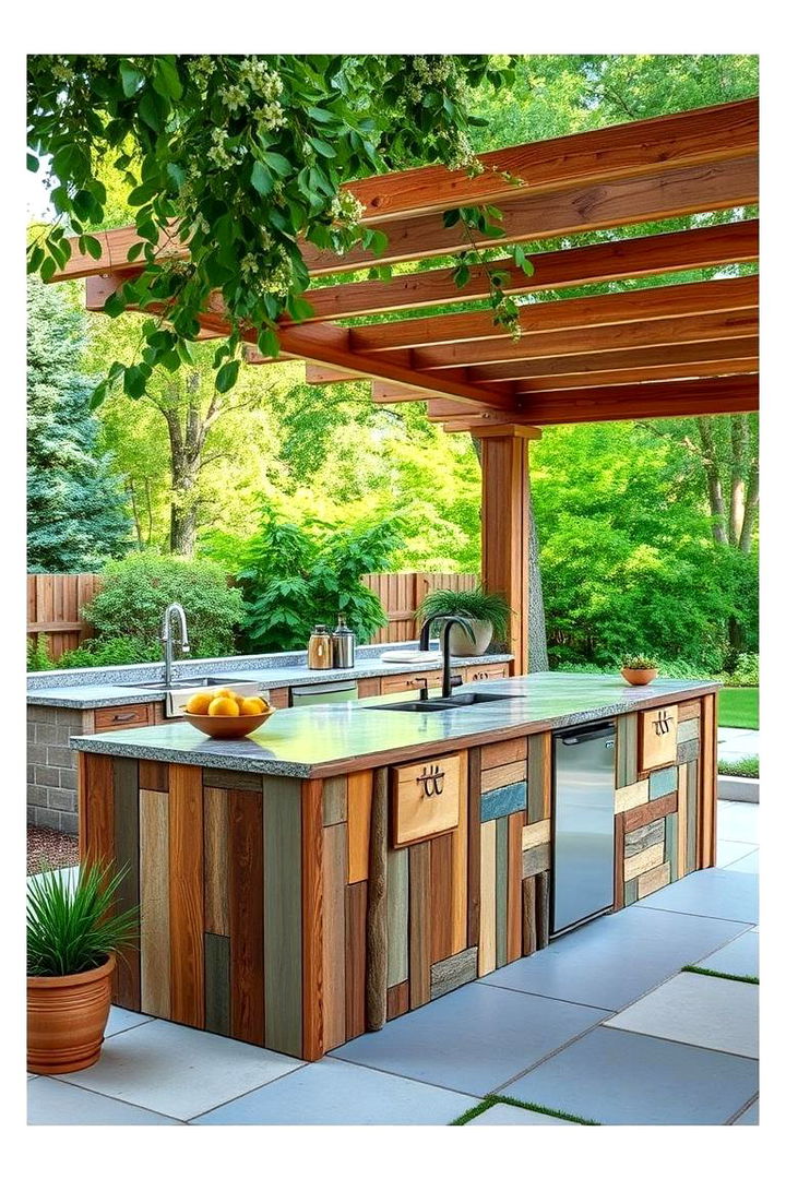 Sustainable Recycled Design - 22 Outdoor Kitchen Island Ideas