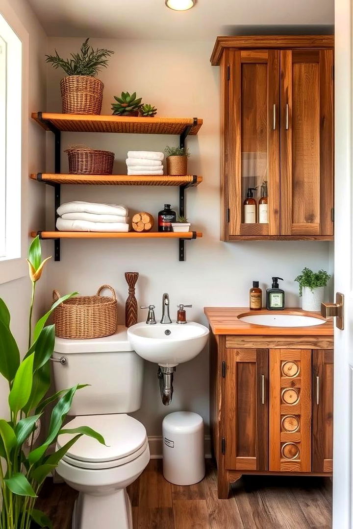 Sustainable Storage - 22 Small Green Bathroom Ideas