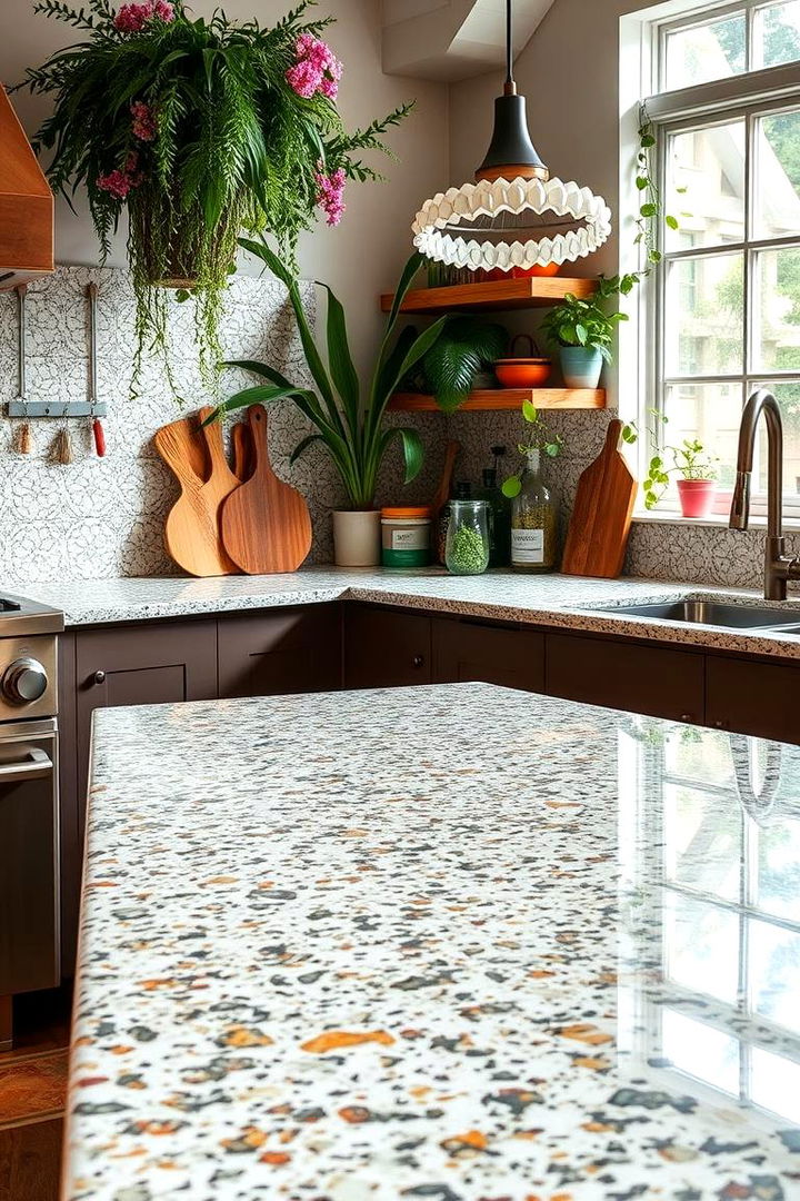 Sustainable Trend in Renovations - 22 Terrazzo Kitchen Countertops