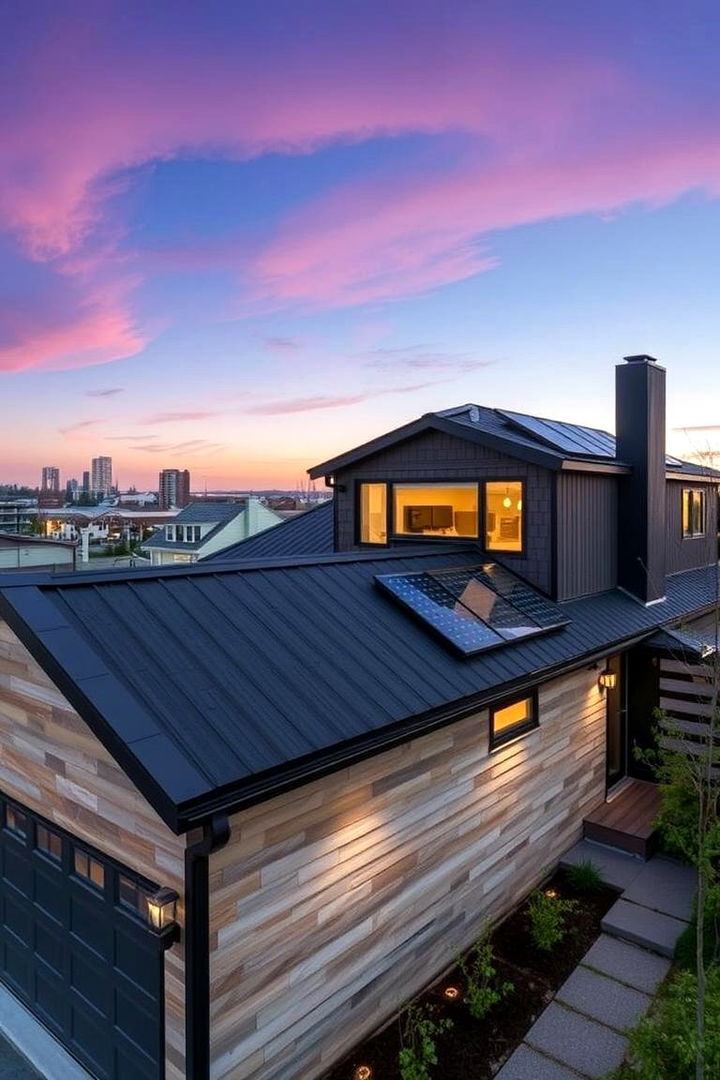 Sustainable Urban Design - 22 Exterior Home with a Black Roof Ideas