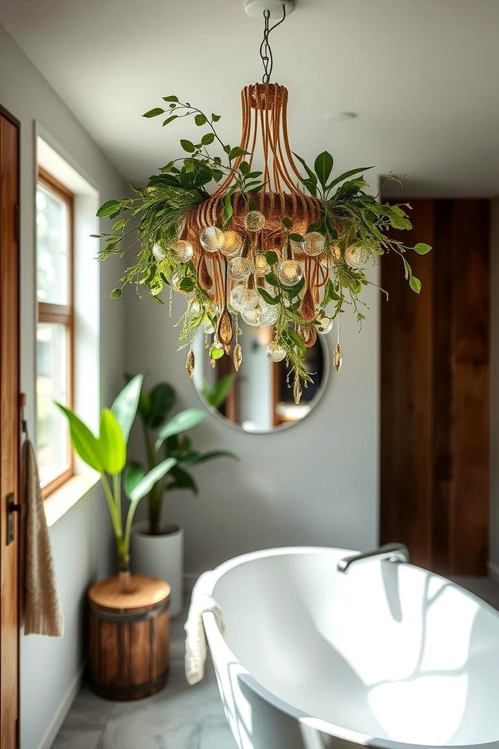 Sustainable and Eco Friendly Chandelier Ideas - 22 Bathroom Chandelier Ideas