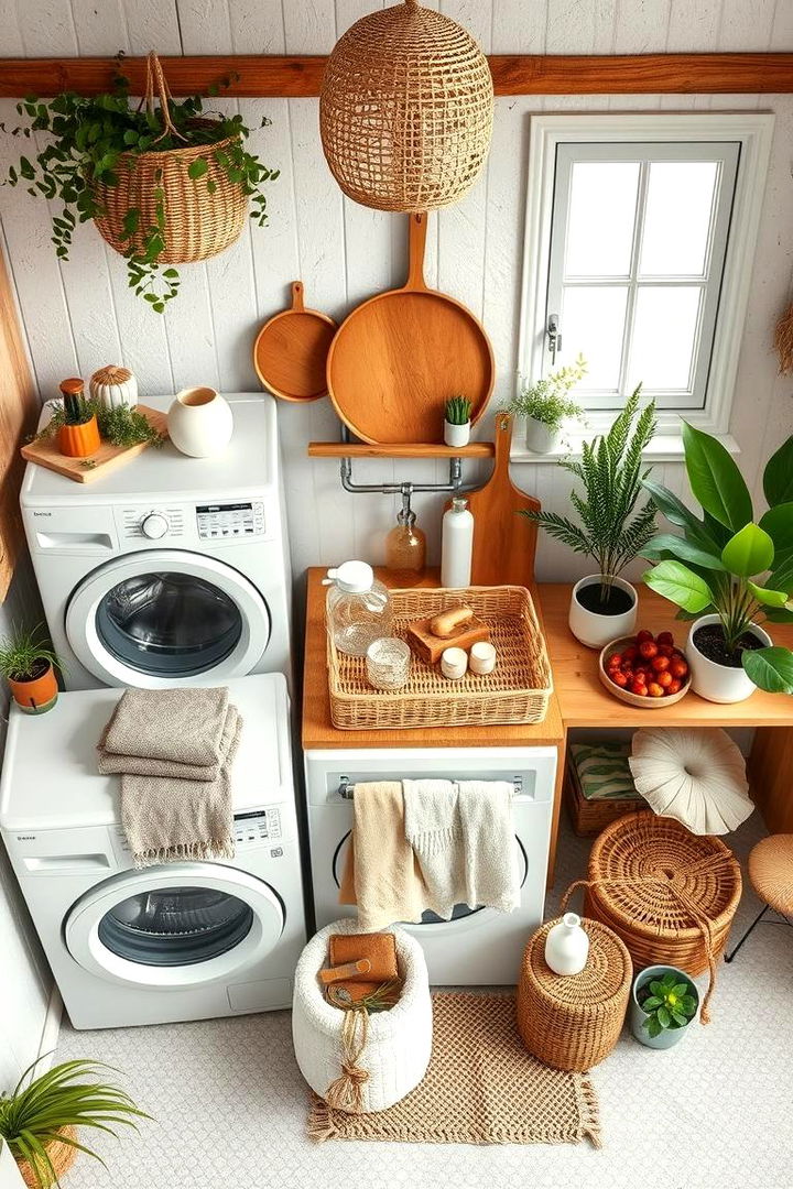 Sustainable and Eco Friendly Decor Options - 22 Boho Laundry Room Ideas