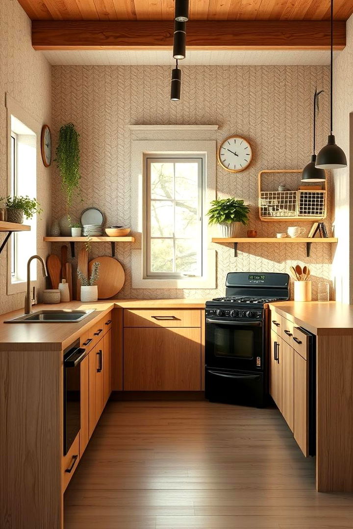 Sustainable and Eco Friendly Design - 22 Small Kitchen with Black Appliances Ideas