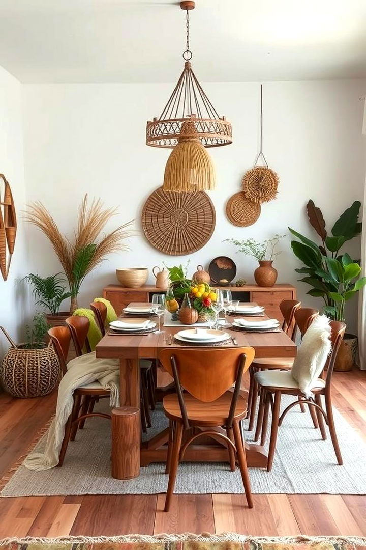 Sustainable and Eco friendly Elements - 22 Boho Dining Room Ideas