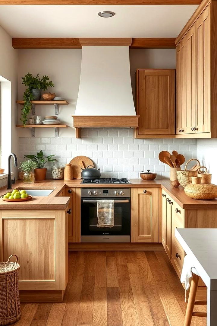 Sustainable and Natural Beauty - 22 Kitchens With White Oak Cabinets