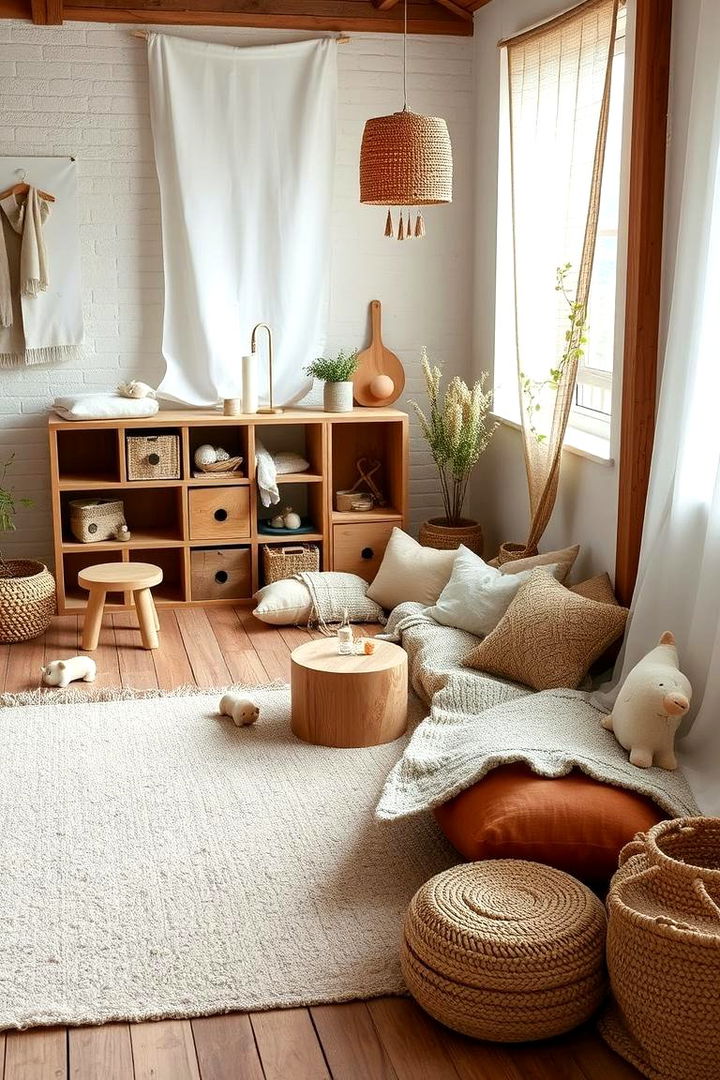 Sustainable and Natural Materials - 22 Boho Toddler Room Ideas