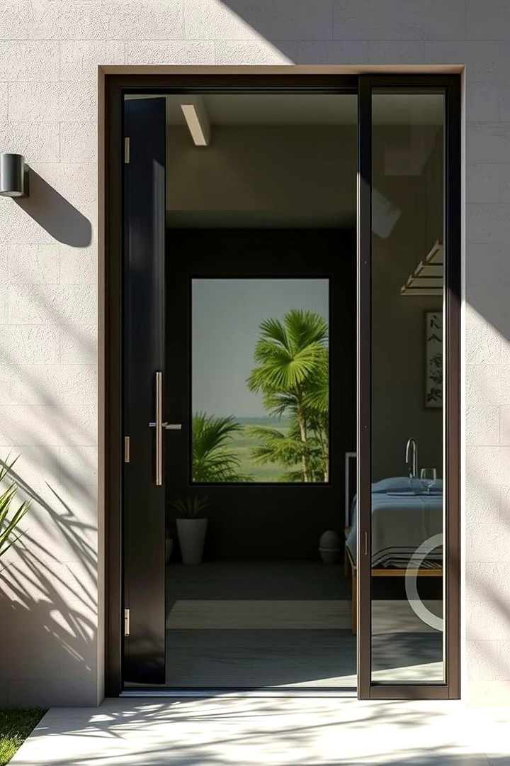 Sustainable and Sleek Finishes - 22 Glass Front Doors Ideas