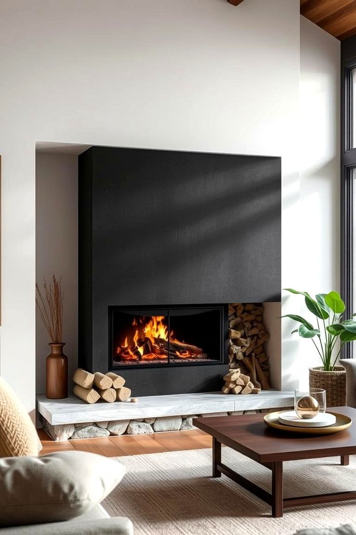 Sustainable and Stylish Fireplace Ideas - 22 Black and White Fireplace Ideas