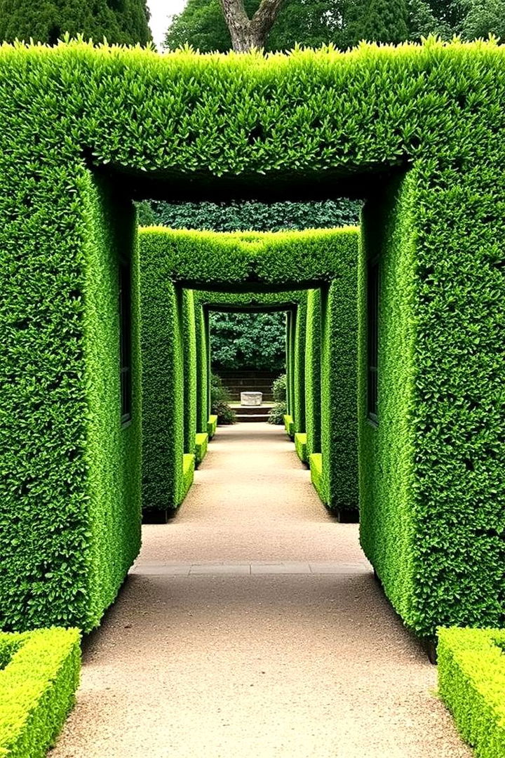 Symmetrical Garden Hedges - 22 Front Yard Boxwood Designs