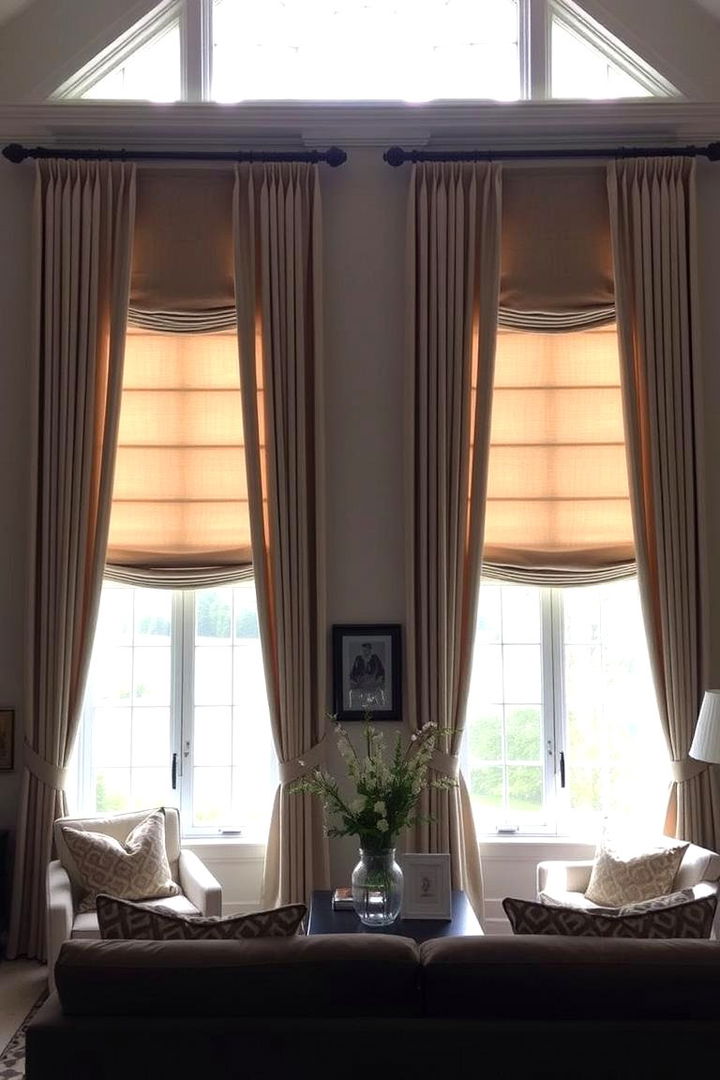 Symmetrical Window Treatments - 22 Symmetrical Living Room Ideas