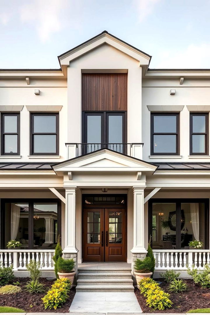 Symmetry and Balance in Exterior Aesthetics - 22 Mid-Century Modern Exterior Home Ideas