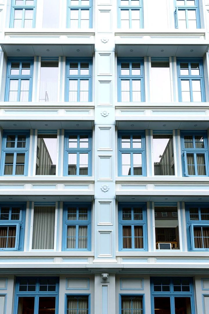 Symmetry and Balance - 22 light blue house exterior ideas