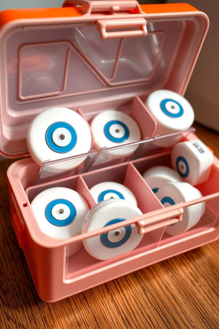 Tackle Box Style Detergent Organizer - 22 Laundry Detergent Storage Ideas
