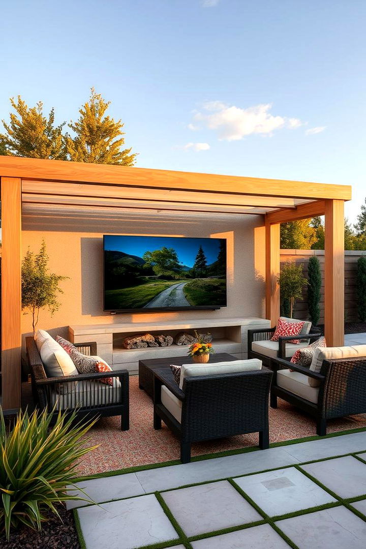 Tailored Outdoor TV Arrangements - 22 Outdoor Tv Ideas