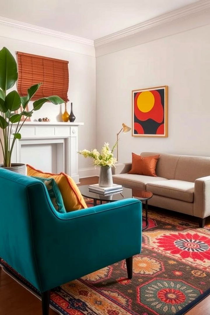 Tailored Rug Selections Ground Interiors - 22 Mid-Century Modern Living Room Ideas